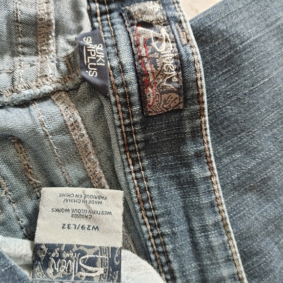 Silver womens Suki Surplus Western Glove Works Jeans 29 - Picture 6 of 6